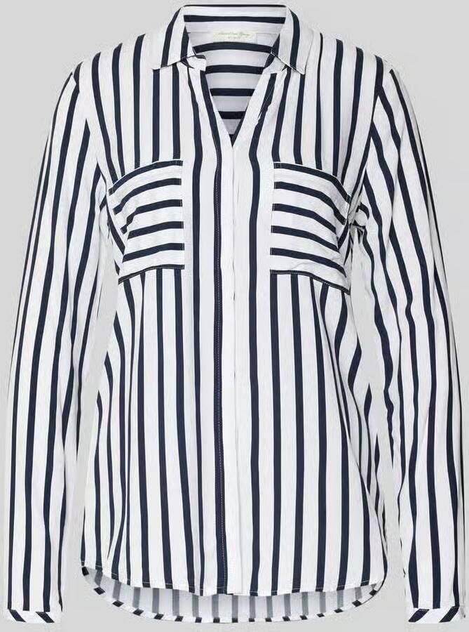 Christian Berg Woman Blouse van viscose met borstzakken - Foto 3