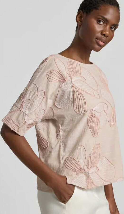 Christian Berg Woman Blouseshirt van puur katoen