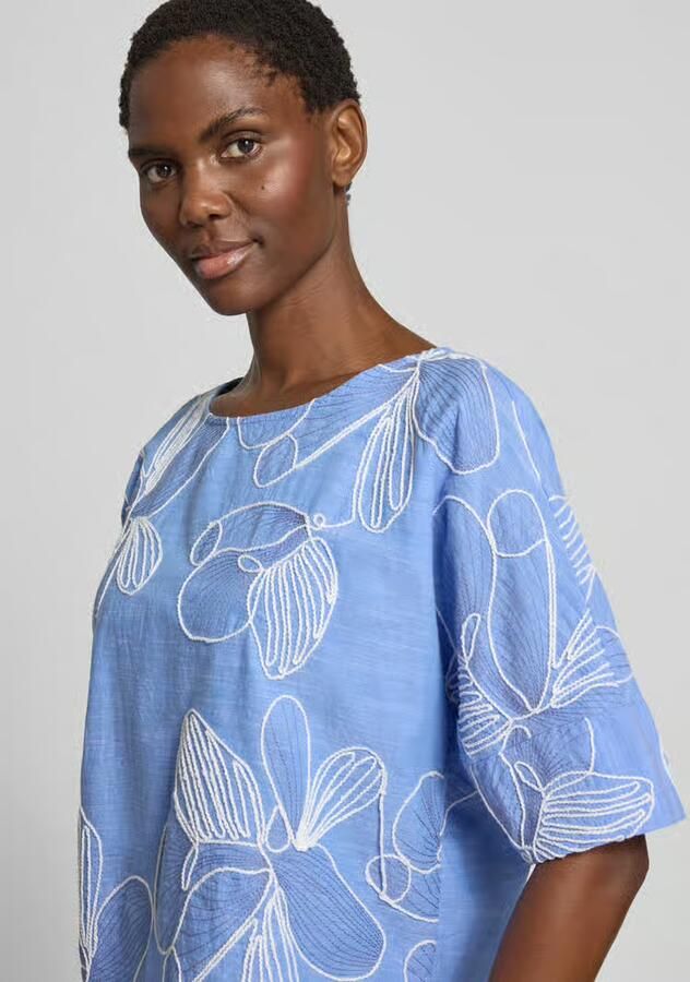 Christian Berg Woman Blouseshirt van puur katoen