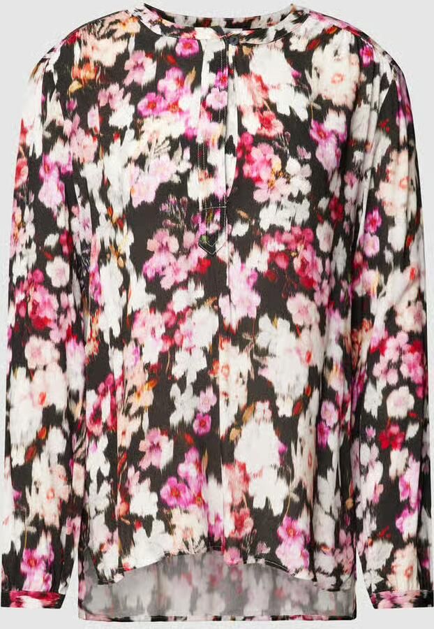 Christian Berg Woman Blouseshirt van viscose met bloemenmotief - Foto 2