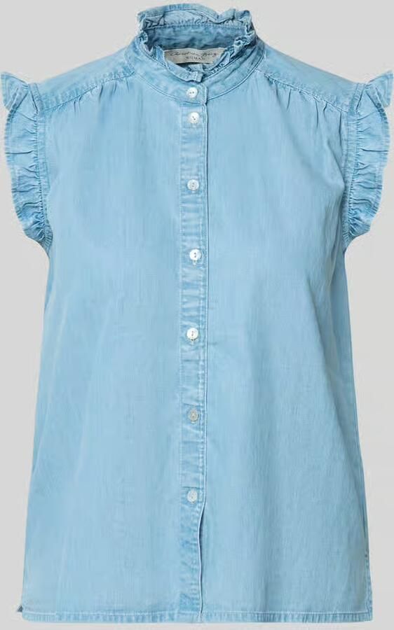 Christian Berg Woman Blousetop in denimlook met ruches - Foto 2