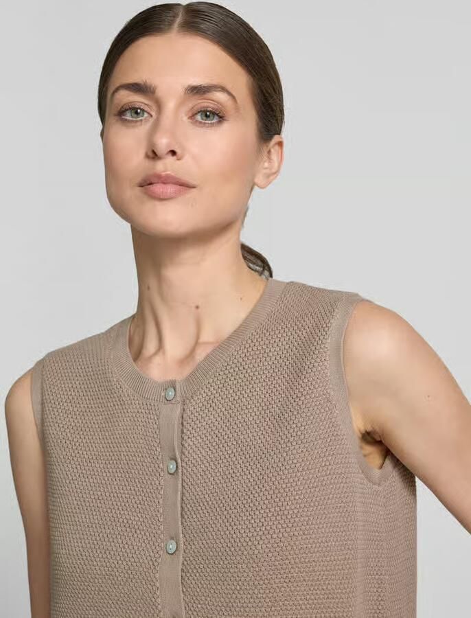 Christian Berg Woman Bodywarmer met structuurpatroon