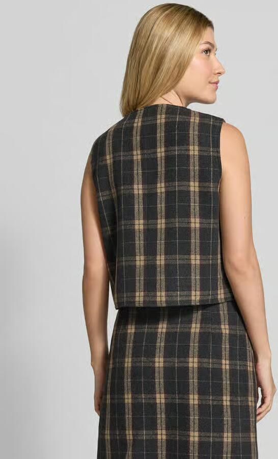 Christian Berg Woman Bodywarmer met wol en ronde hals - Foto 2