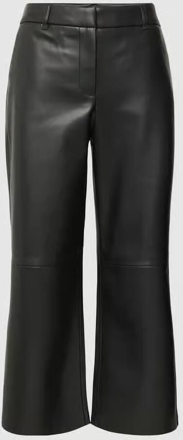 Christian Berg Woman Bootcut capribroek in leerlook - Foto 2