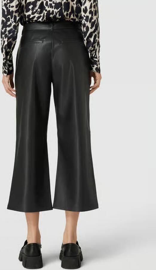 Christian Berg Woman Bootcut capribroek in leerlook - Foto 2