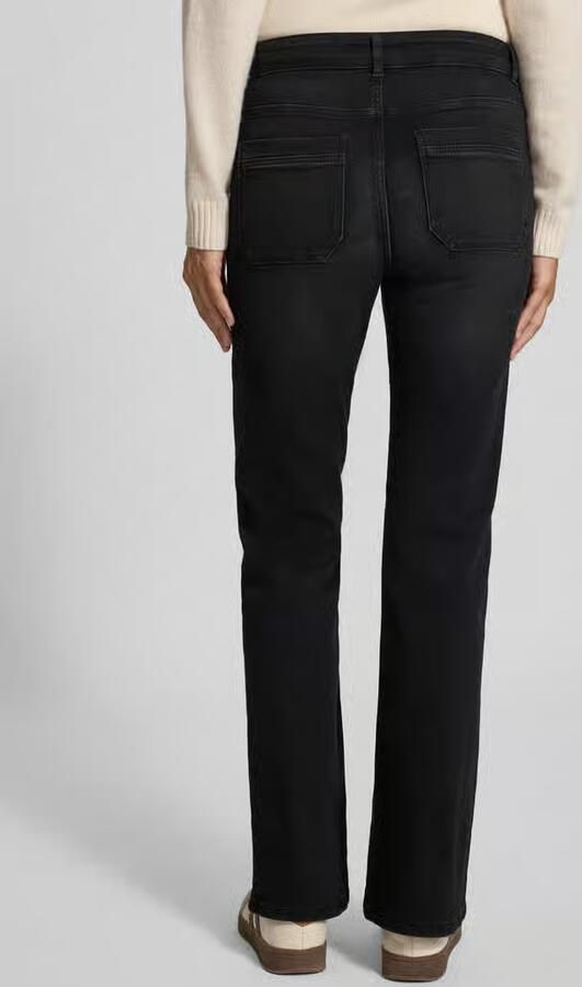 Christian Berg Woman Bootcut fit jeans met riemlussen