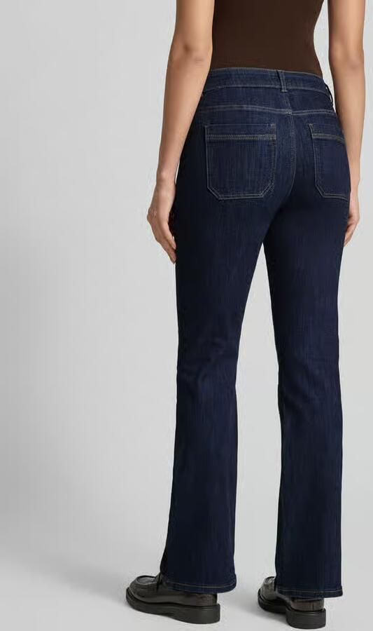 Christian Berg Woman Bootcut fit jeans met riemlussen