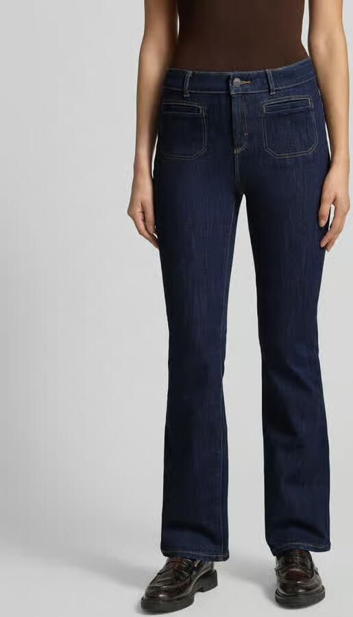 Christian Berg Woman Bootcut fit jeans met riemlussen - Foto 2