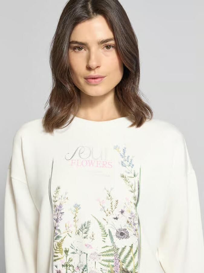 Christian Berg Woman Boxy fit sweatshirt met ronde hals en bloemenprint in een set van 2 stuks - Foto 2