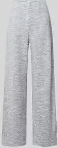 Christian Berg Woman Broek in bouclé-look met elastische band