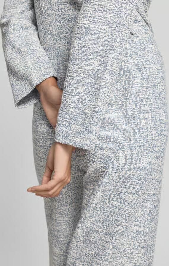 Christian Berg Woman Broek in bouclé-look met elastische band
