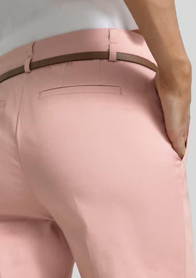 Christian Berg Woman broek in verkorte pasvorm met riem