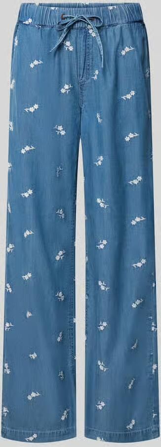 Christian Berg Woman Broek van mix van katoen en lyocell met stitchings