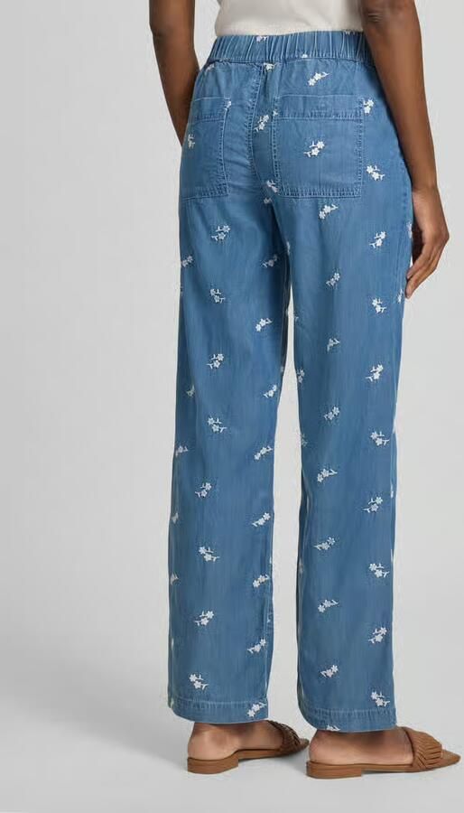 Christian Berg Woman Broek van mix van katoen en lyocell met stitchings - Foto 3