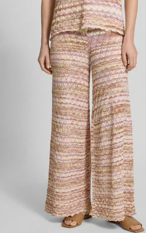 Christian Berg Woman Broek van viscosemix in all-over look - Foto 3