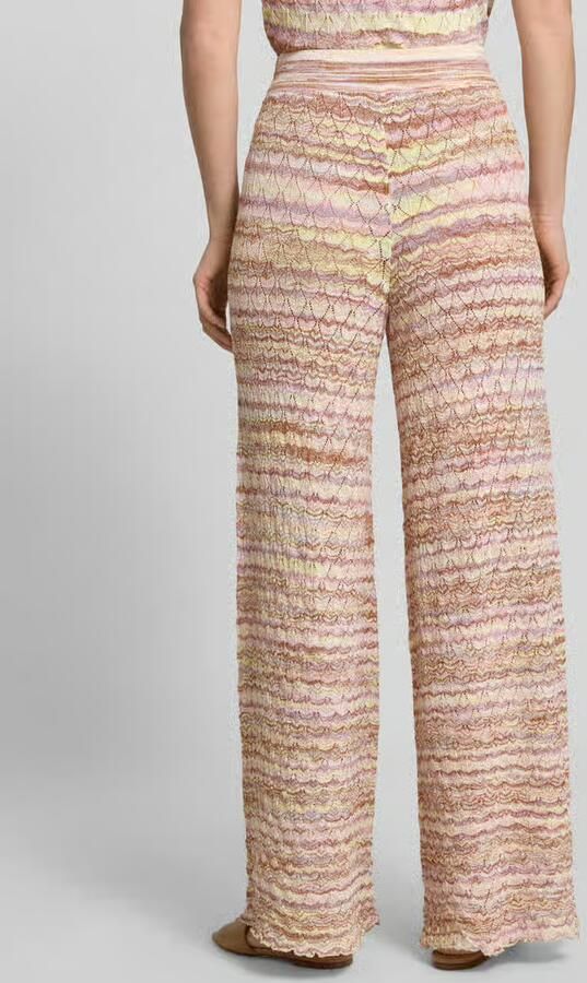 Christian Berg Woman Broek van viscosemix in all-over look