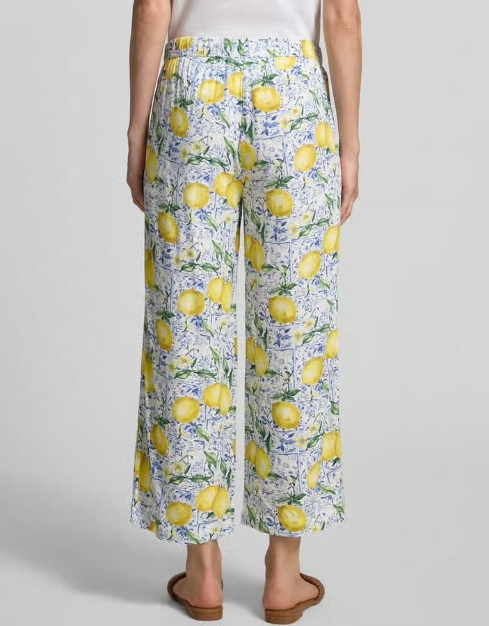 Christian Berg Woman Capribroek van viscose in allover-look - Foto 2