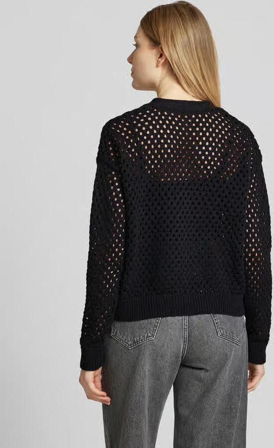 Christian Berg Woman Cardigan met gaatjesmotief