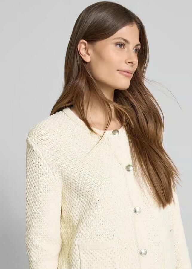 Christian Berg Woman Cardigan met structuurmotief