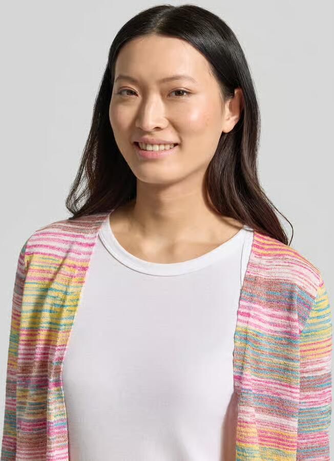Christian Berg Woman Cardigan van viscosemix met open voorkant