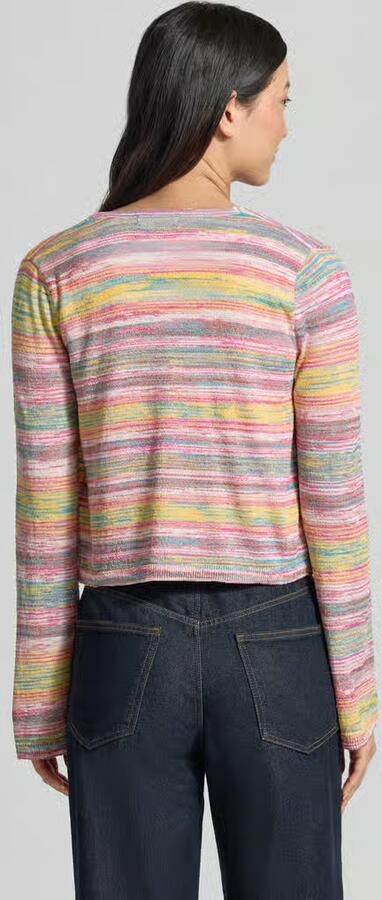 Christian Berg Woman Cardigan van viscosemix met open voorkant - Foto 3