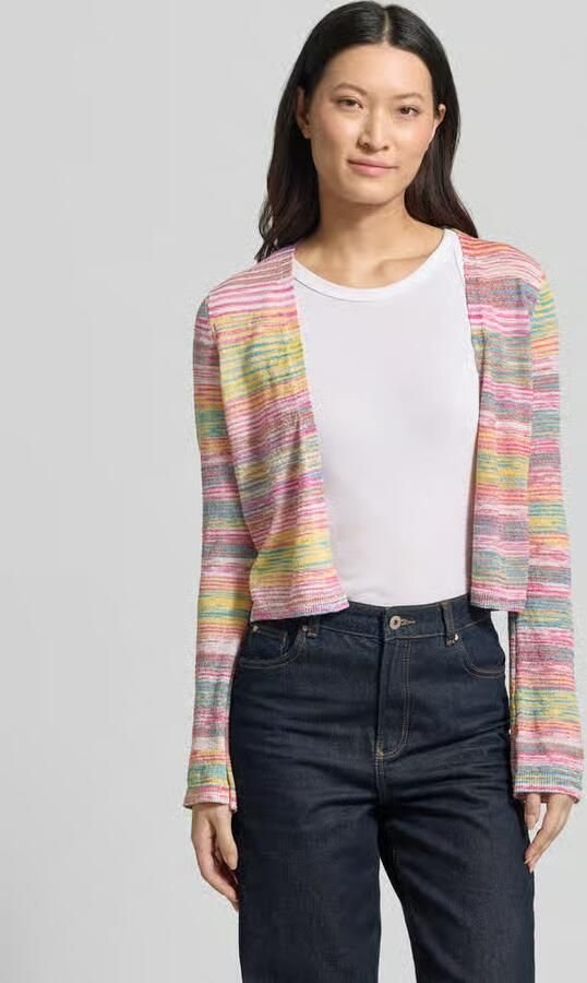 Christian Berg Woman Cardigan van viscosemix met open voorkant - Foto 2