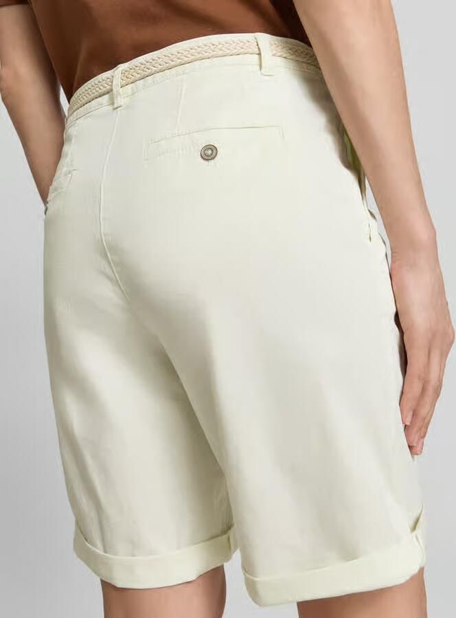Christian Berg Woman Bermuda met riem en Franse steekzakken