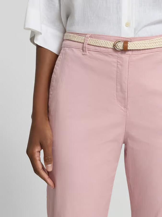 Christian Berg Woman chino met riem en achterzakken