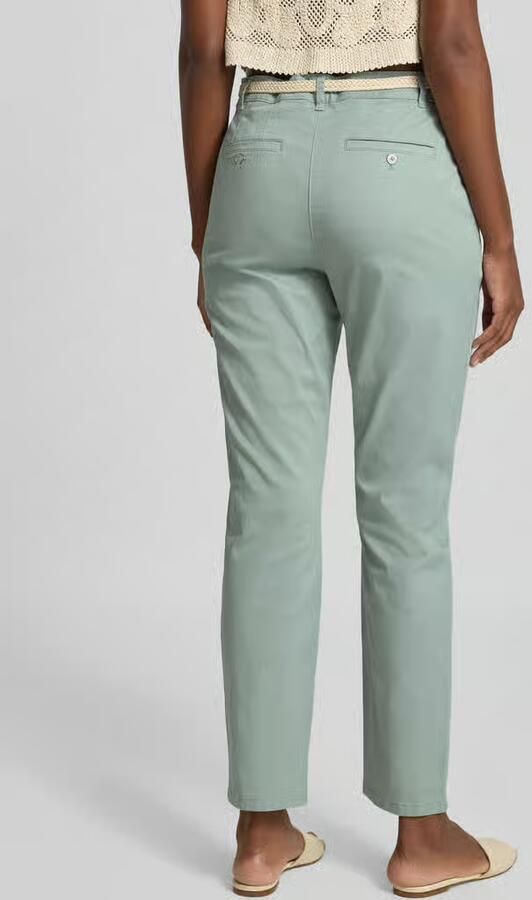 Christian Berg Woman chino met riem en achterzakken