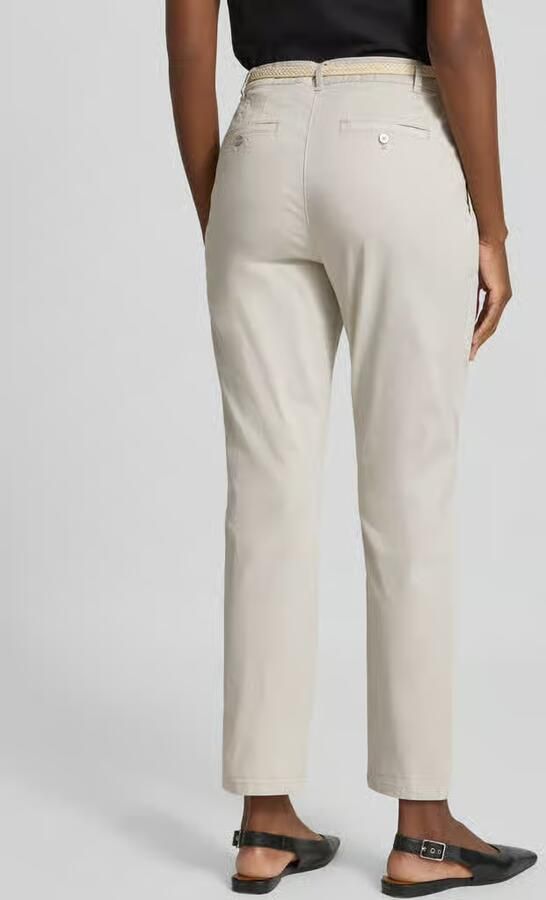Christian Berg Woman chino met riem en achterzakken
