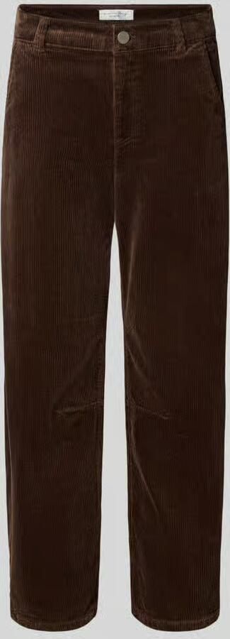 Christian Berg Woman Corduroy broek met Franse steekzakken