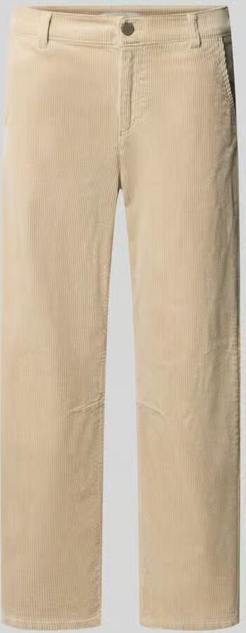 Christian Berg Woman Corduroy broek met Franse steekzakken