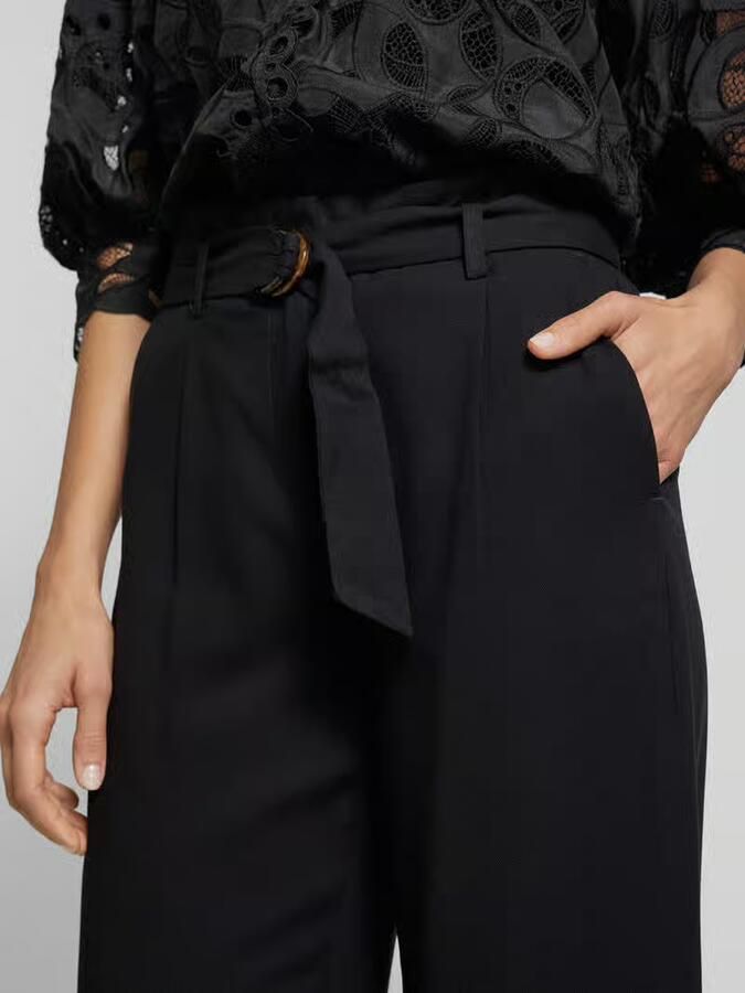 Christian Berg Woman Stoffen broek met verkorte pasvorm