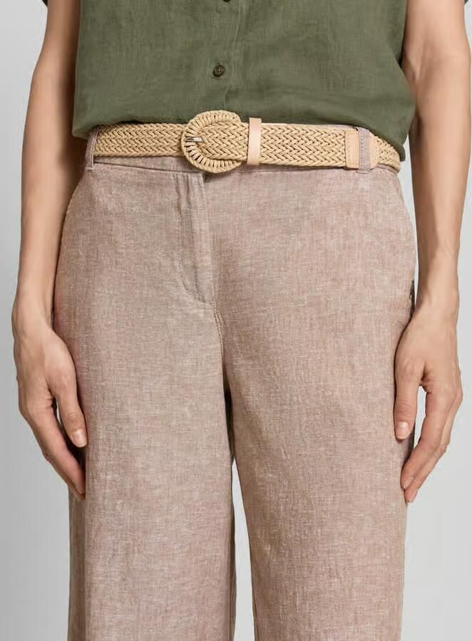 Christian Berg Woman Culotte van linnenmix met riem