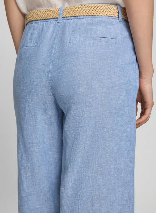 Christian Berg Woman Culotte van linnenmix met riem