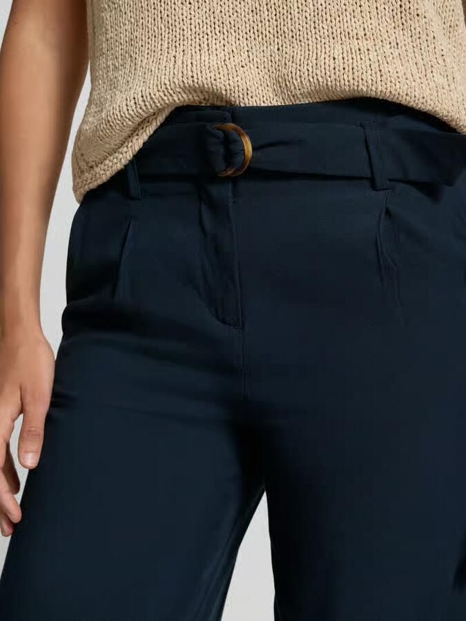Christian Berg Woman Stoffen broek met verkorte pasvorm
