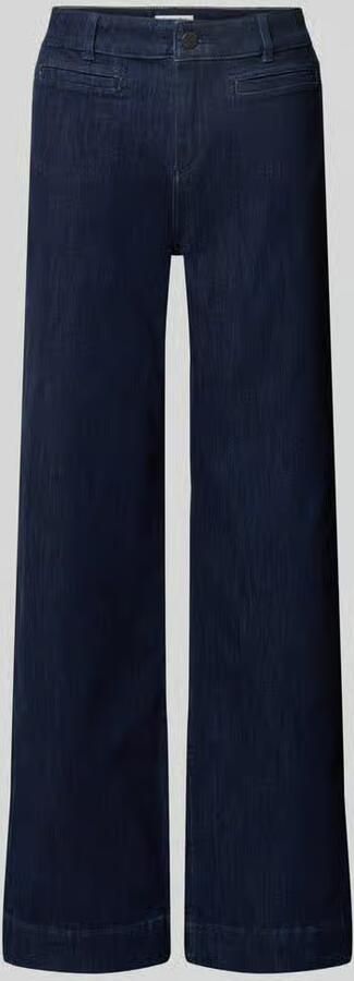 Christian Berg Woman Flared fit jeans van katoenmix met paspelzakken