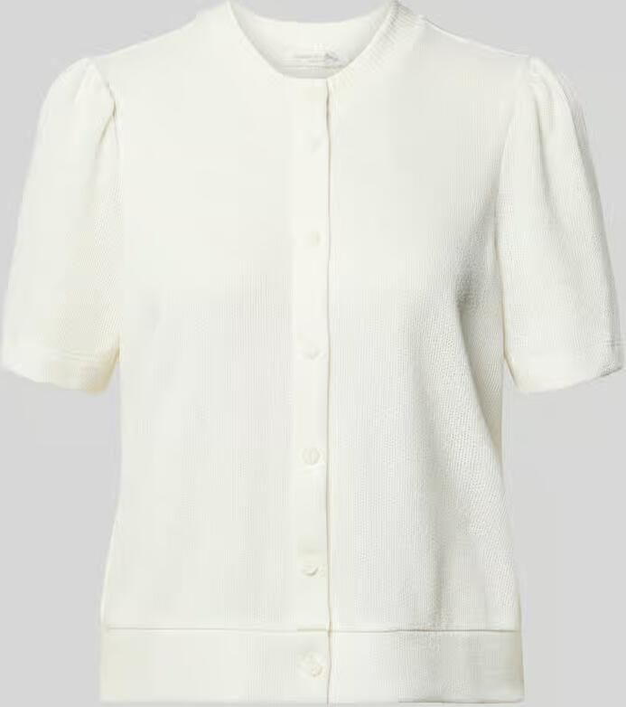 Christian Berg Woman Gebreid shirt van viscosemix met knoopsluiting - Foto 2