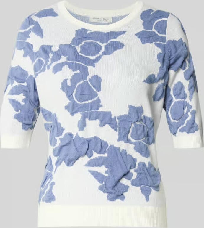 Christian Berg Woman Gebreide pullover in all-over look met 1 2-mouwen - Foto 2
