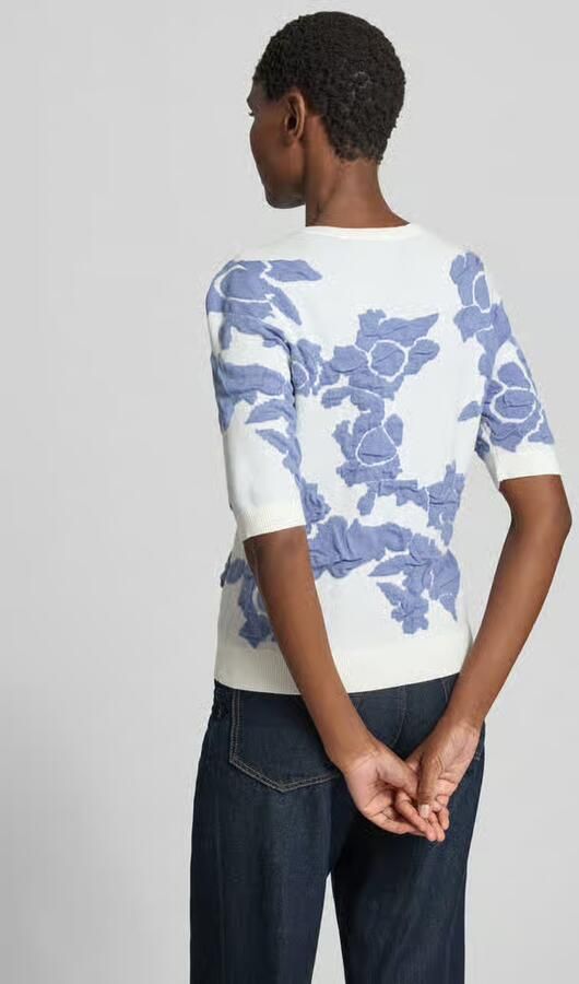 Christian Berg Woman Gebreide pullover in all-over look met 1 2-mouwen - Foto 2
