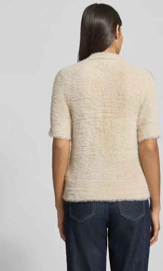 Christian Berg Woman Gebreide pullover met 1 2-mouwen en knoopsluiting