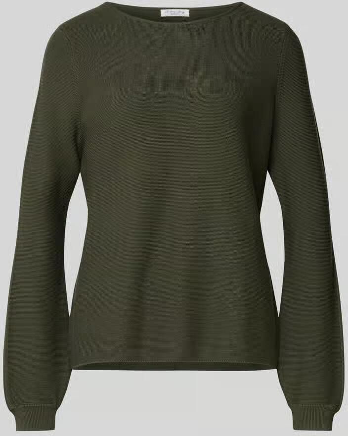 Christian Berg Woman Gebreide pullover met ribboorden