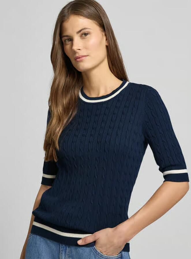 Christian Berg Woman Gebreide pullover met ribboorden