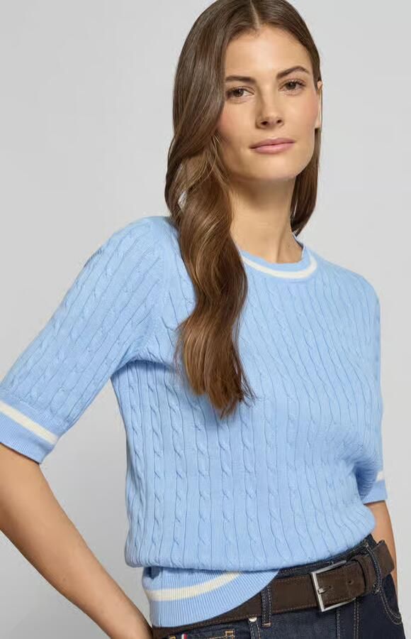 Christian Berg Woman Gebreide pullover met ribboorden