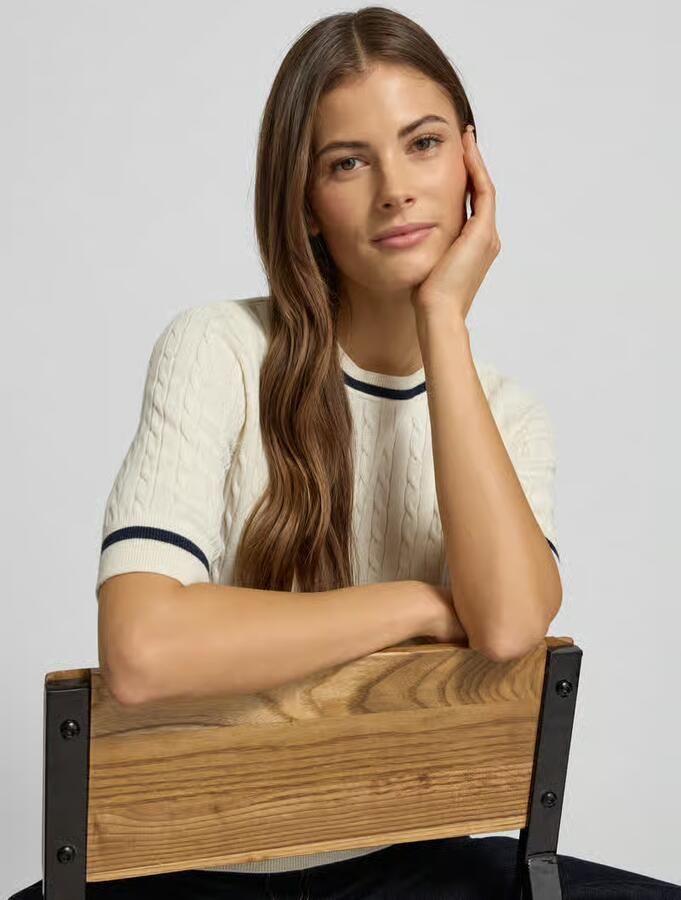 Christian Berg Woman Gebreide pullover met ribboorden