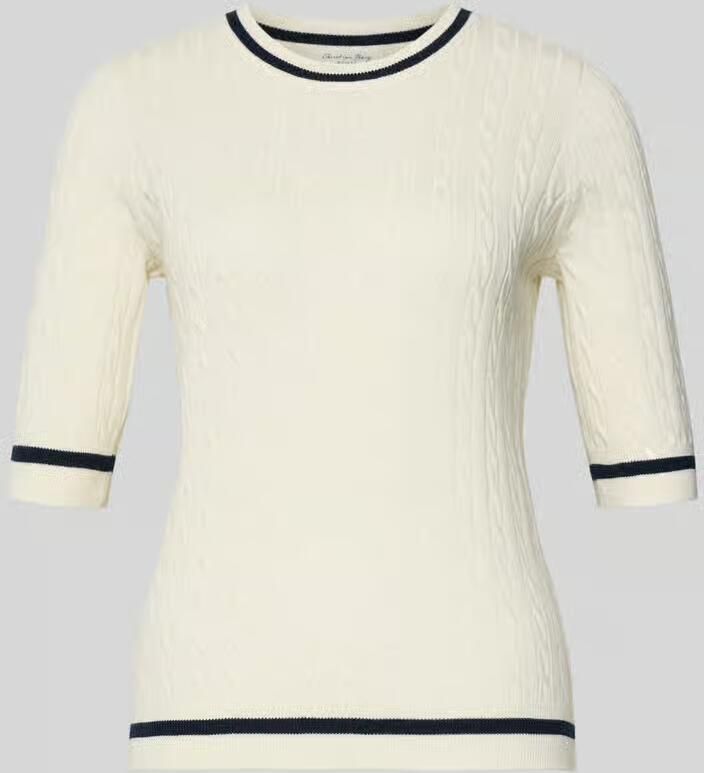 Christian Berg Woman Gebreide pullover met ribboorden - Foto 2
