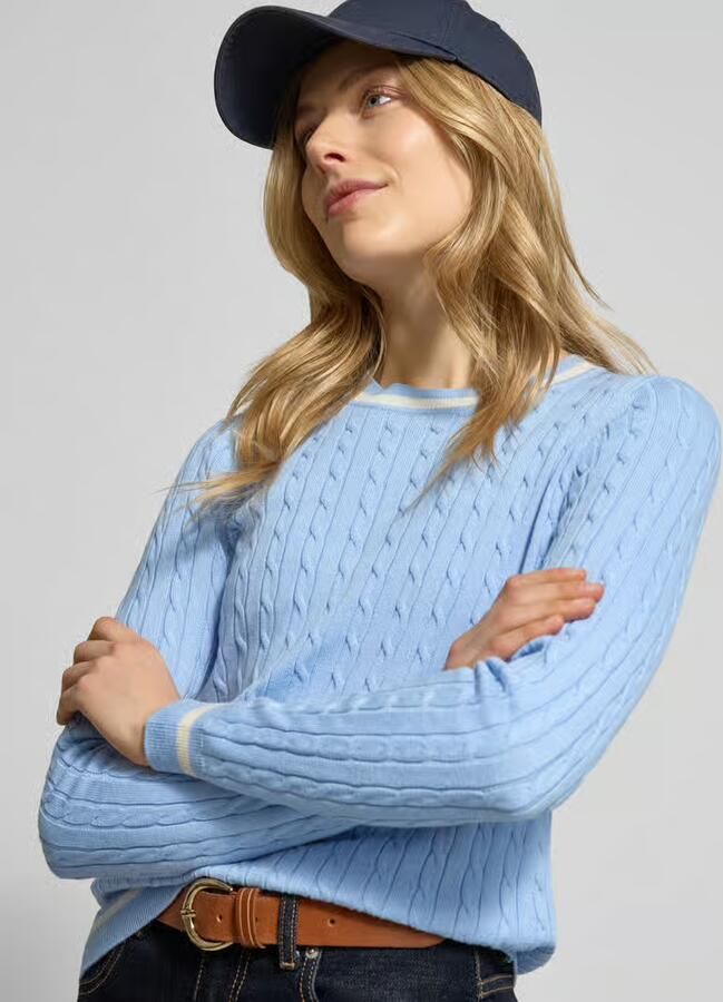 Christian Berg Woman Gebreide pullover met ribboorden - Foto 2