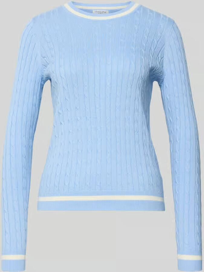 Christian Berg Woman Gebreide pullover met ribboorden