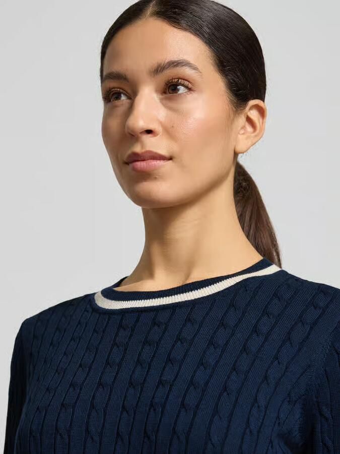 Christian Berg Woman Gebreide pullover met ribboorden - Foto 2