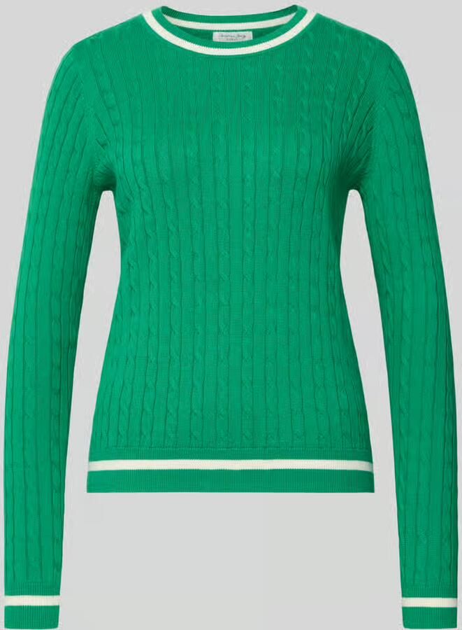Christian Berg Woman Gebreide pullover met geribde boorden - Foto 2